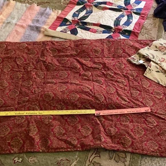 ⚜️ Handmade Lap Quilt or Wall Hanging Forest Green OOAK  🪶 - Picture 4 of 16